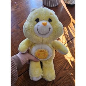 Kenner 1983 Vintage Funshine Bear Care Bear 13" Plush Stuffed Animal  Sunshine